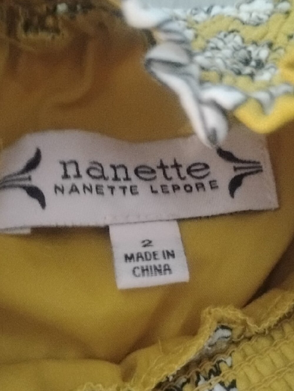Nanette Lepore Yellow Floral Pleated Midi Dress Size 2 - Picture 4 of 7